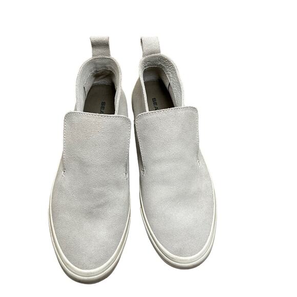SeaVees Huntington middie light grey/cream suede sneaker EUC SZ9.5 - Picture 3 of 9